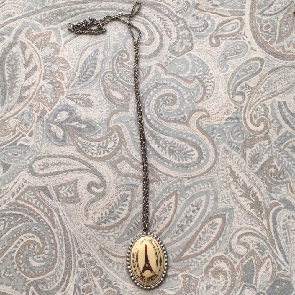 Cute Paris picture necklace.